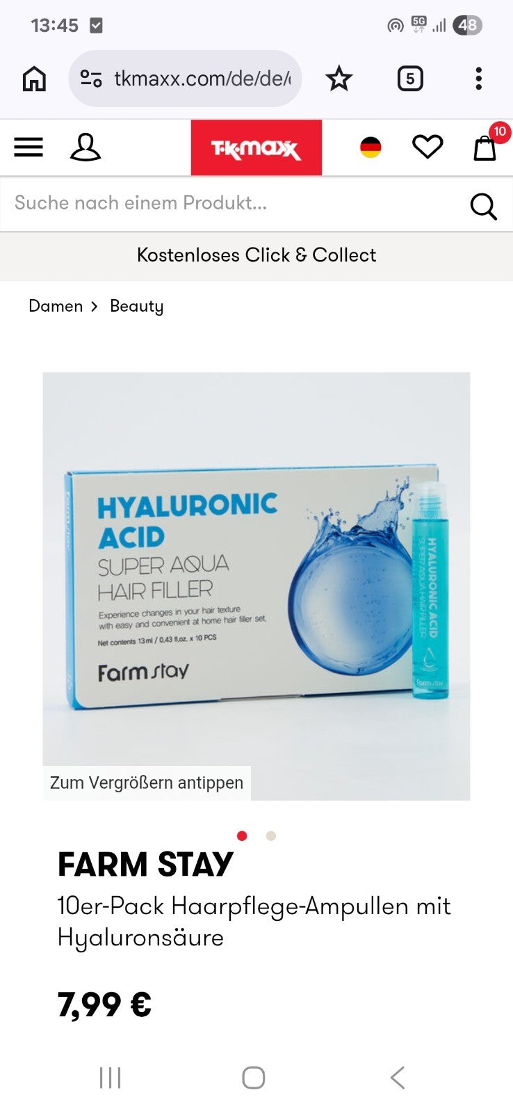 Korean Hair Wonder FARMSTAY Hyaluronic acid, hair mask,as seen on Tiktok/whatnot