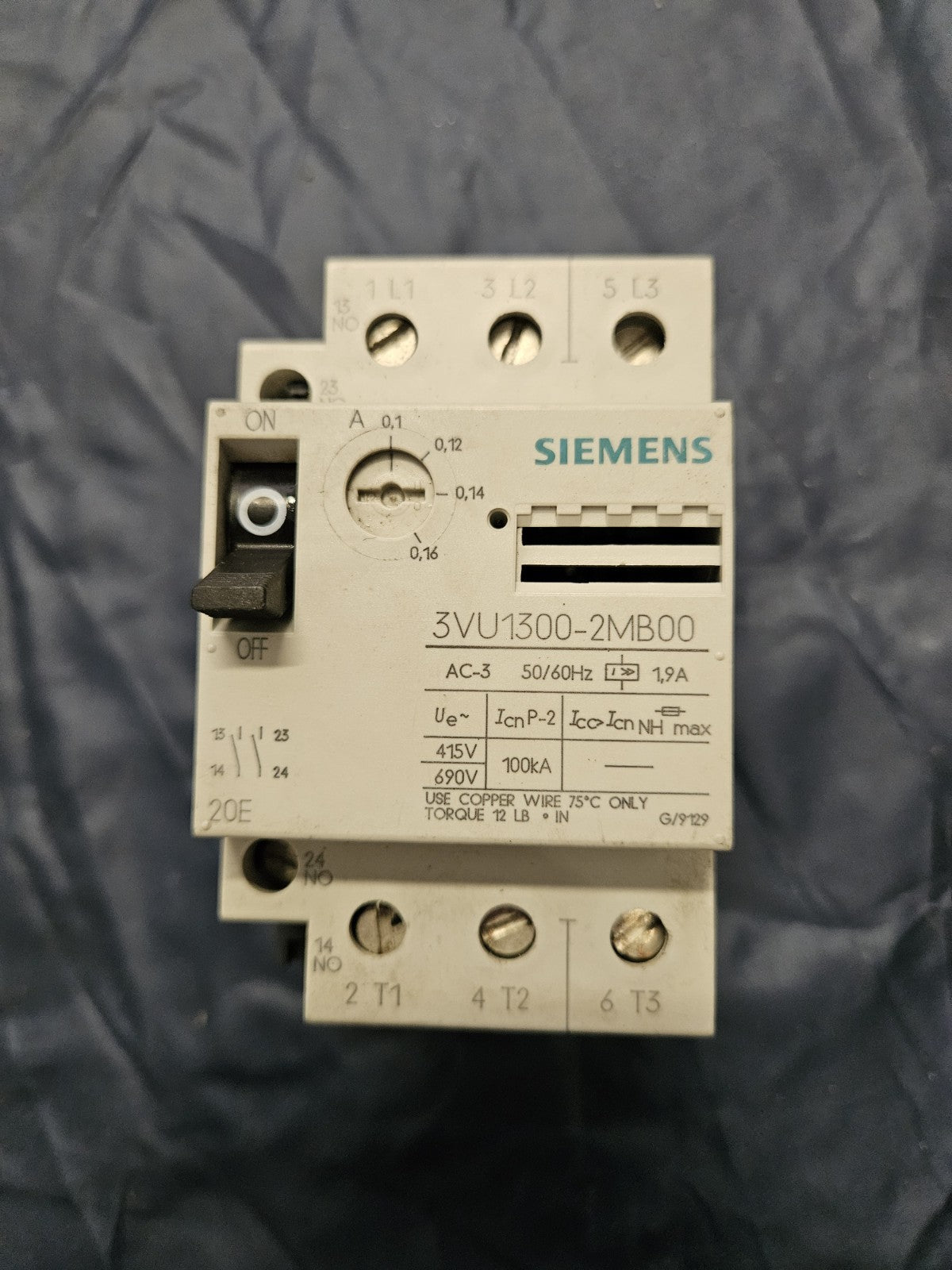 Siemens 3VU1300-2MB00  Leistungsschalter Industrial Switch 3VU1300-2MB00 Neu New