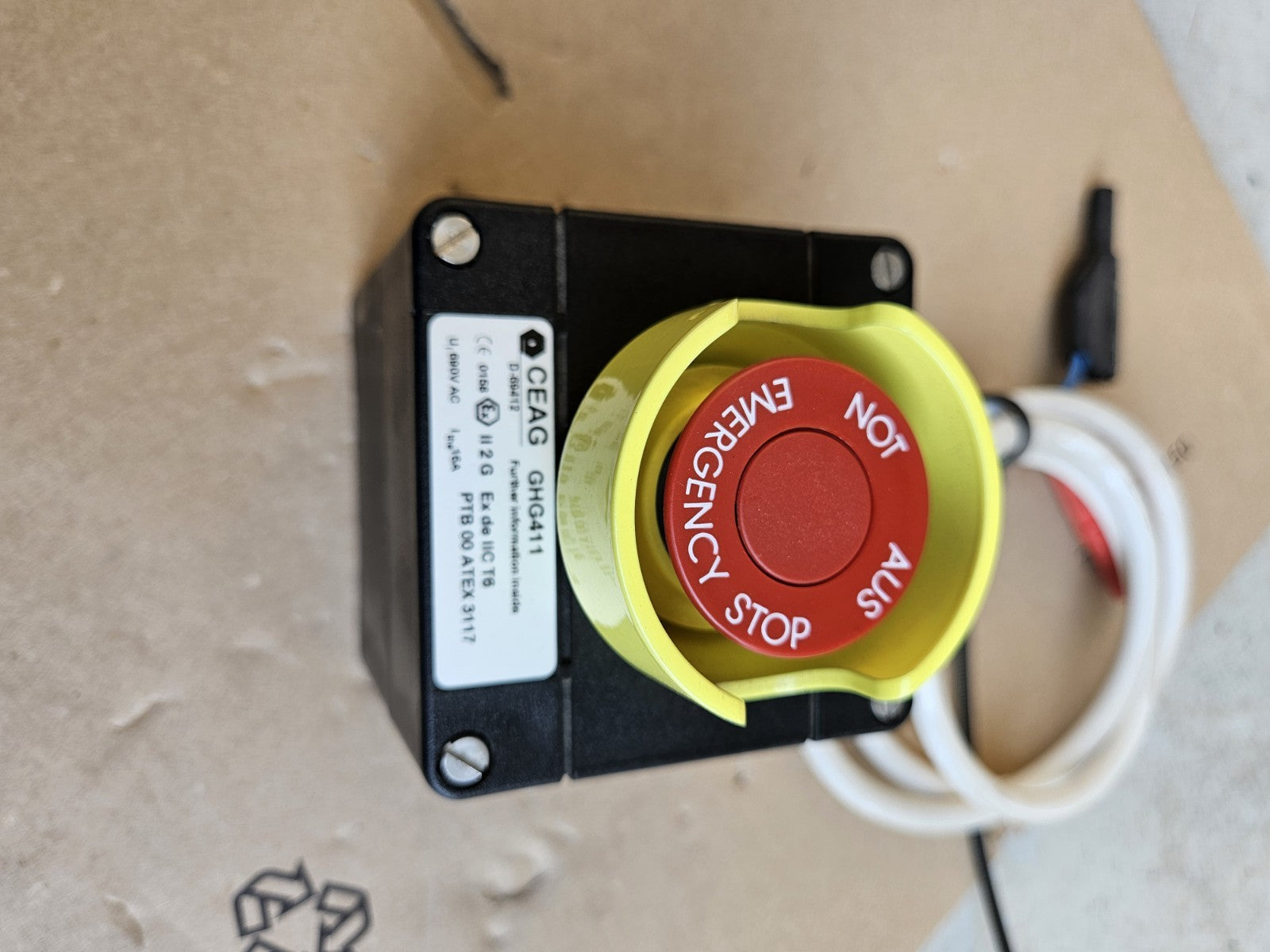 1 x Ceag Ex-Not-Schalter 229557 GHG 411 818 0 R 0188, Neu Unused See Pictures