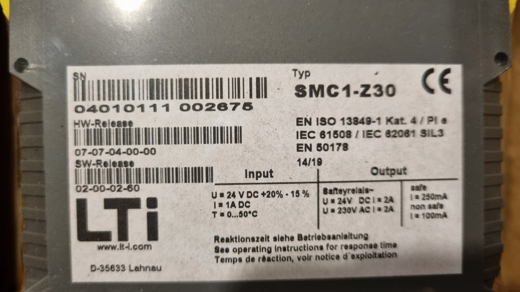 LTI Safety Scurity Controll  SMC1-Z30 brandnew in box 04010111 002675 neu