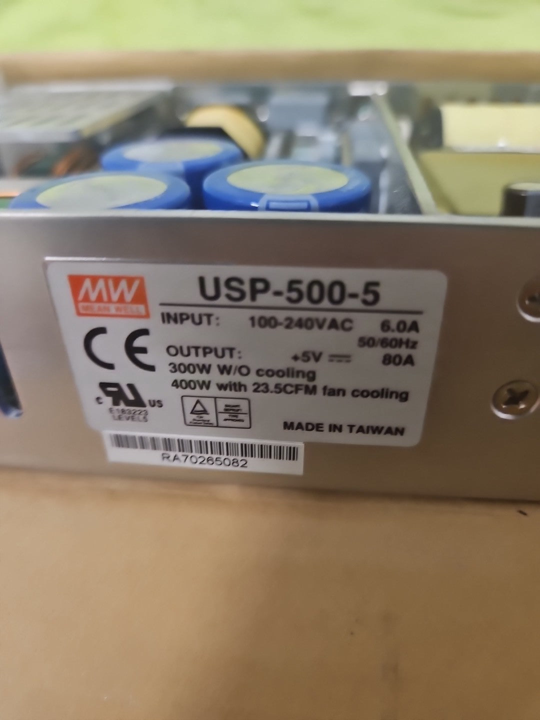 MEAN WELL USP-500-5  5V 80A Schaltnetzteil Switching Supplies SPS PLC Neu/ovp