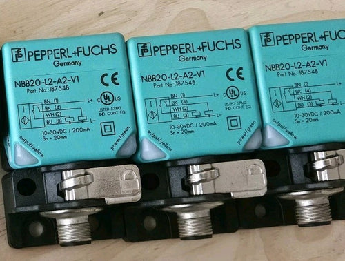3 x Pepperl + Fuchs NBB20-L2-A2-V1, 187548 Induktiver Sensor Näherungsschalter