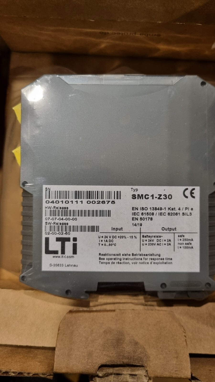 LTI Safety Scurity Controll  SMC1-Z30, 04010111002096 Refurbished, Fully Working