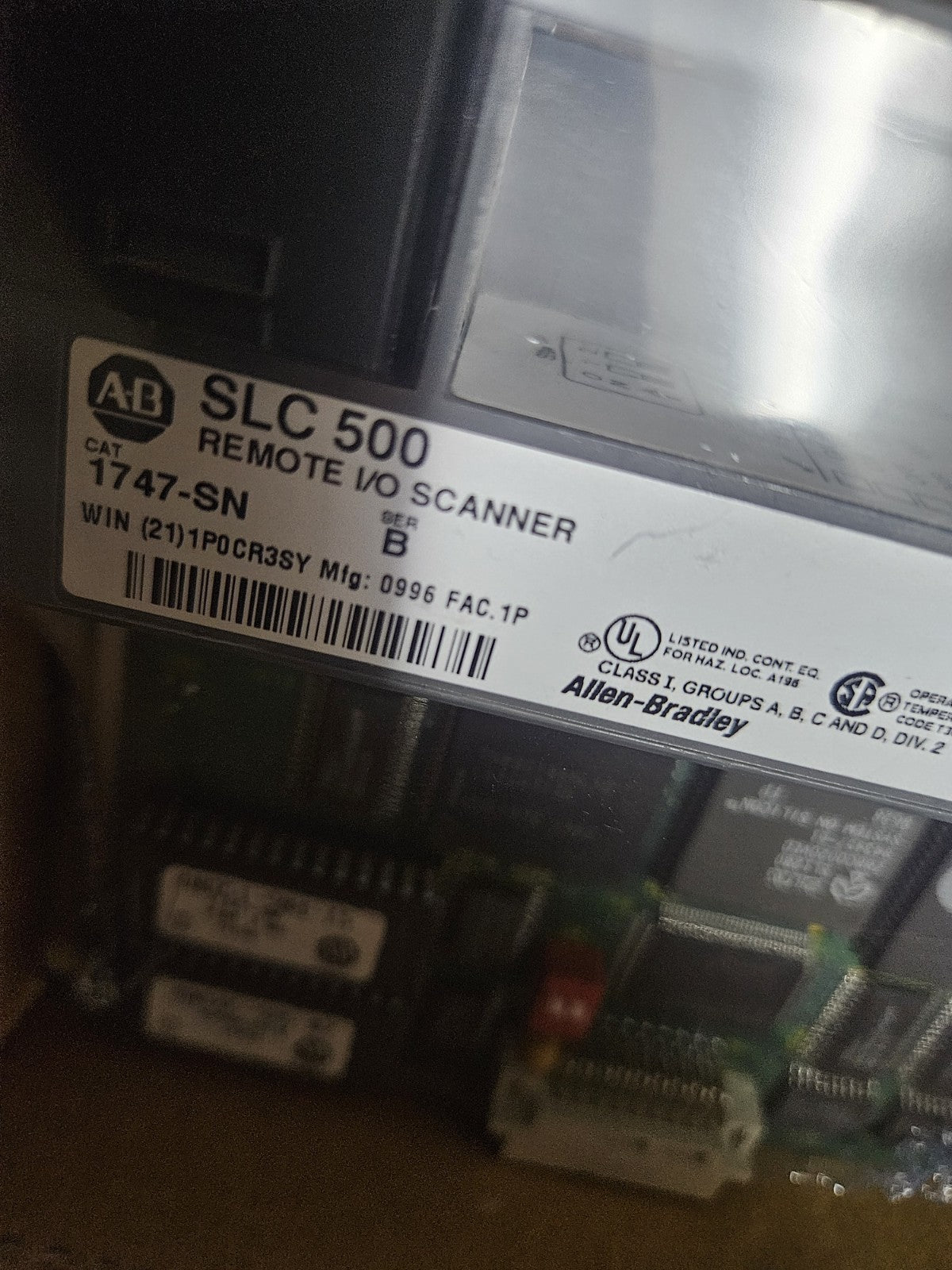 Allen-Bradley Übergabemodul 1747-SN Scannermodul Remote SLC 500 Ser B FW 1.0b