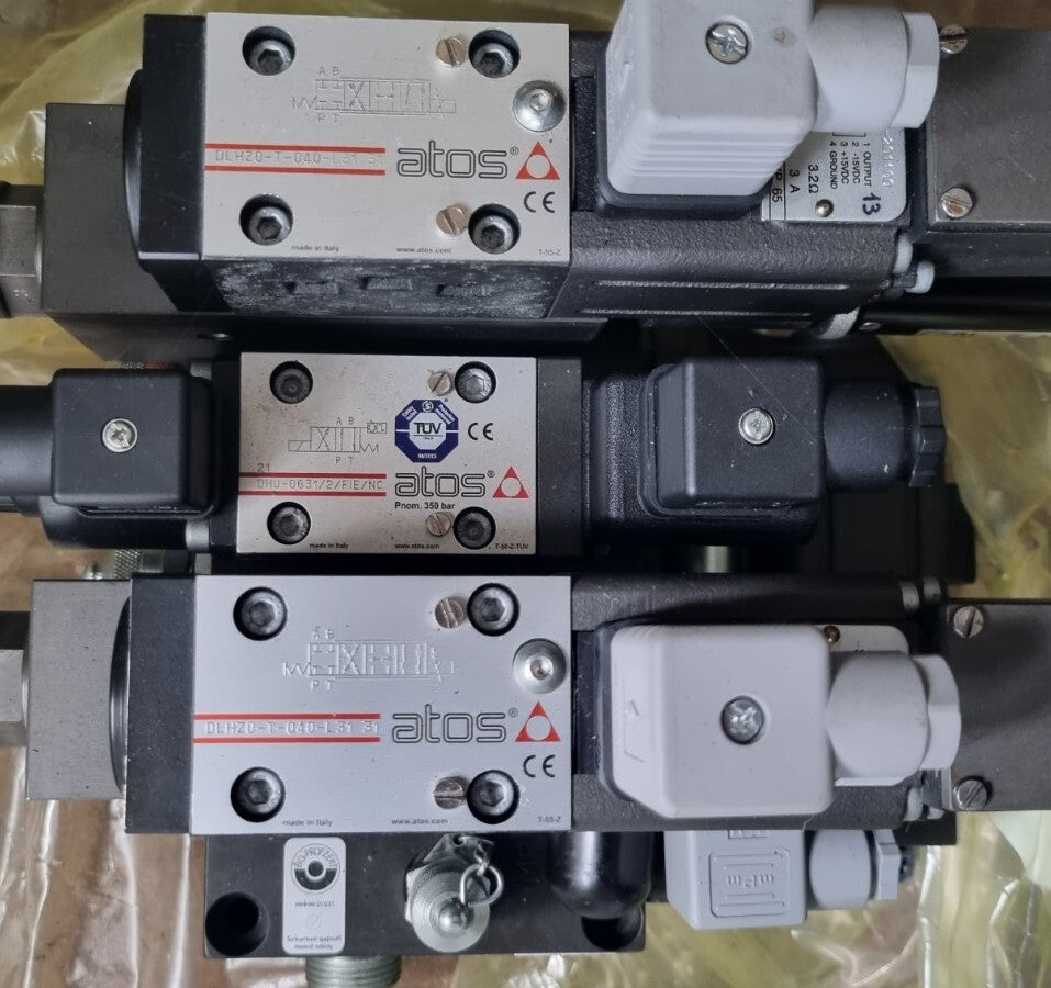 ATOS Proportionalventil Block DLHZO-T-040-L31 RZM0-P1-010/315/18 neu/new, Unit