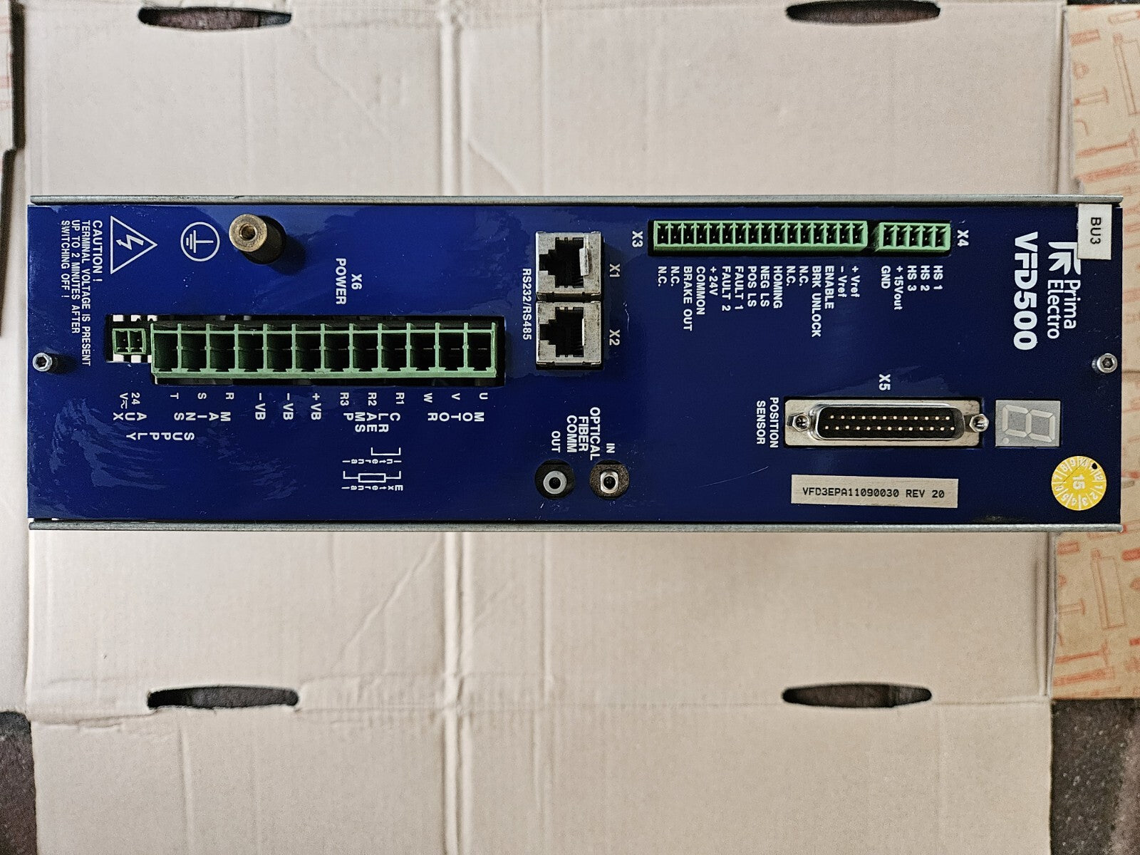 Prima Electronics VFD3EPA11090010 VFD500, Refurbished, Like New, Fully Working