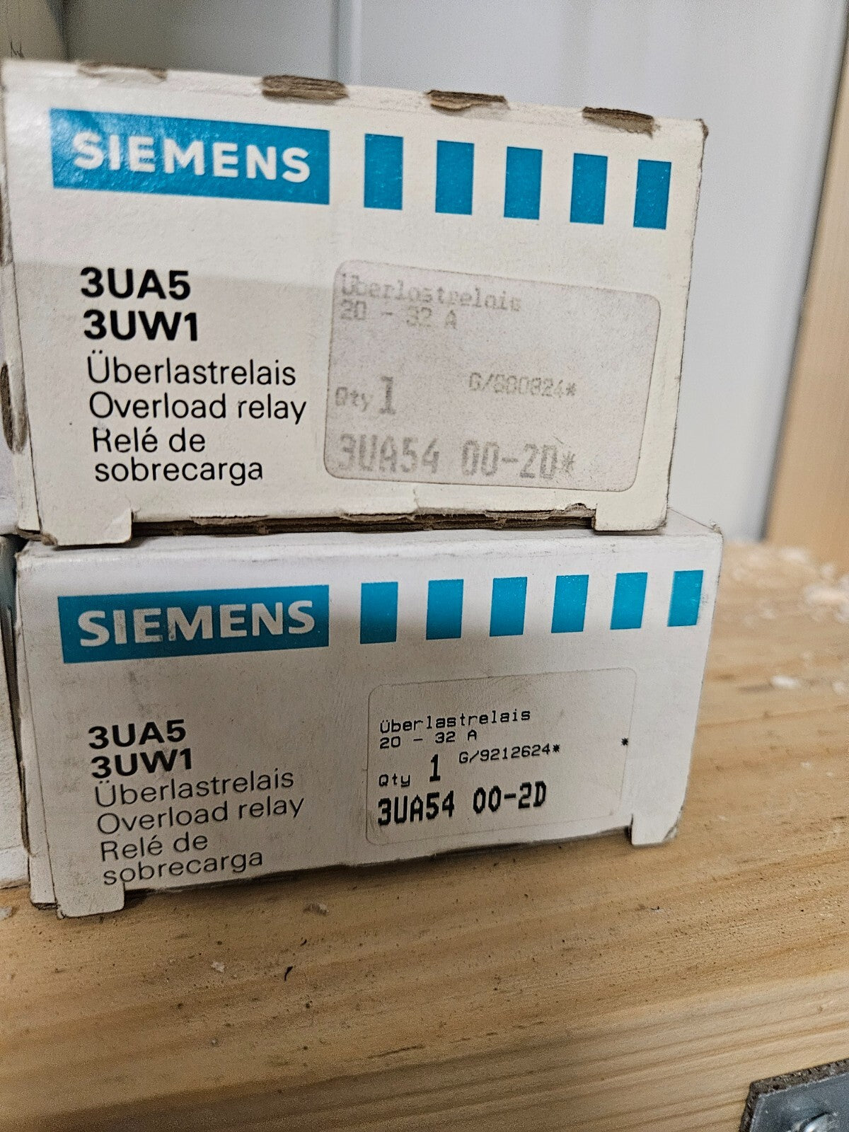 Siemens 3UA59 00-Thermal Delayed Overload Relays new in box, different types neu