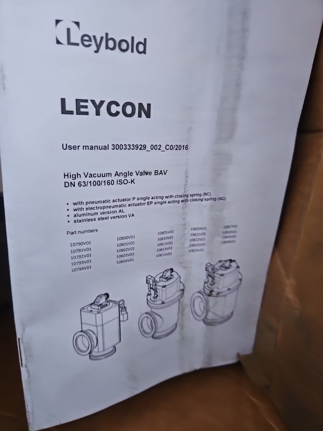 Leybold Flange Angle Vacuum Valve Vakuum Ventil Hochvakuum Eckventil 28101 Neu!