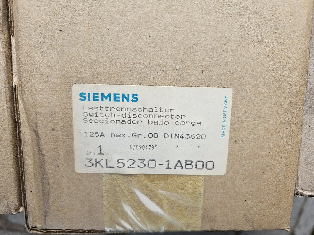 Siemens 3KL5230-1AB00 Lasttrennschalter 50/60Hz 690V 125A -unused/OVP-New Unused