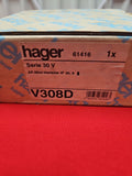 Hager 61416, Aufputz Verteiler V308d wie Gd108n Neu/Ovp, New Unused Serie 30