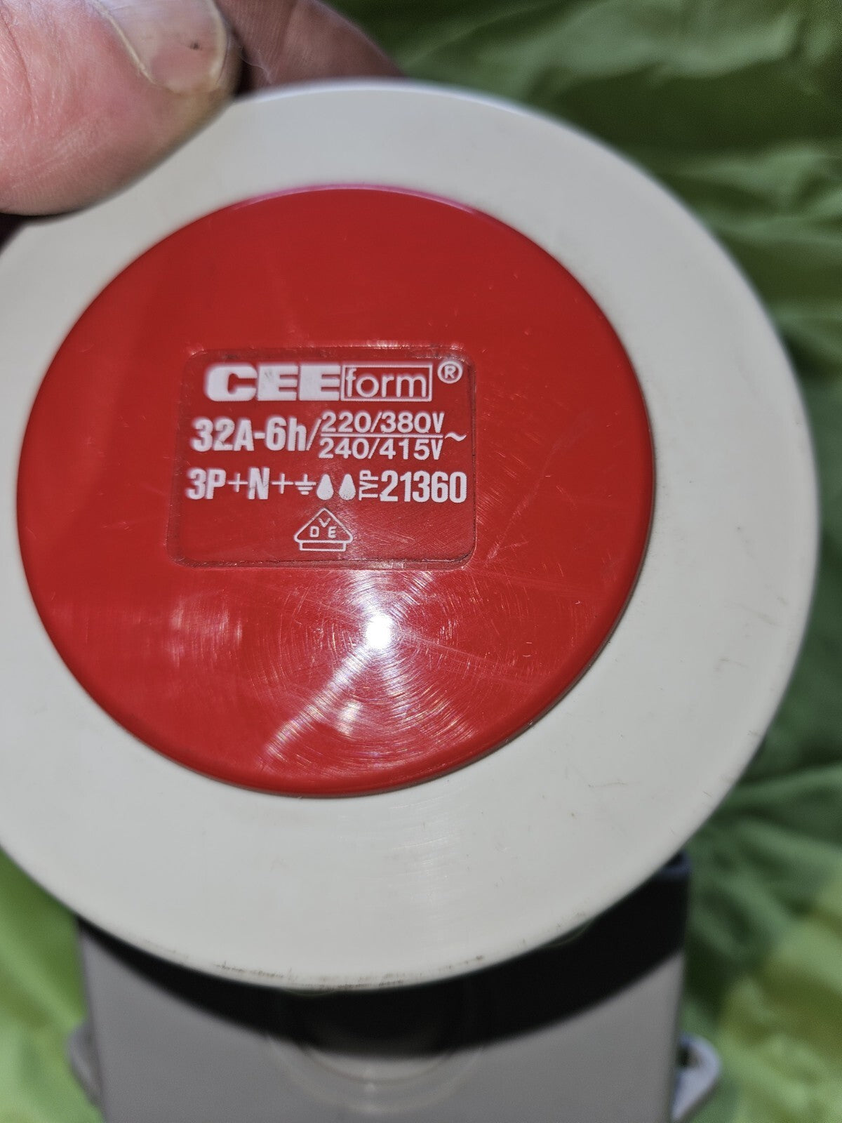 CEEform Anbausteckdose Typ 21360 | 32A-6h | 380V~| 50Hz | New | Neu