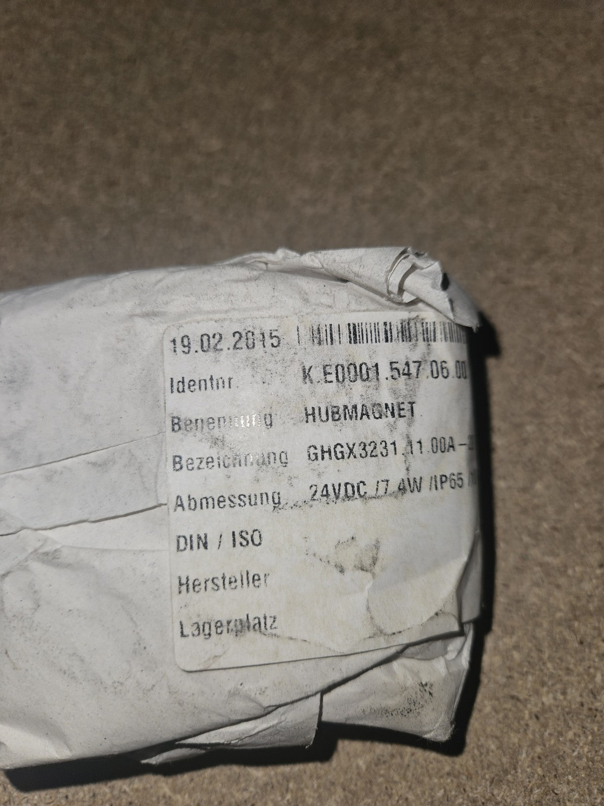 BINDER Hubmagnet GHGX3231,11.00A-20, 24VDC /7.4W/IP65 Neu/ovp New Unused