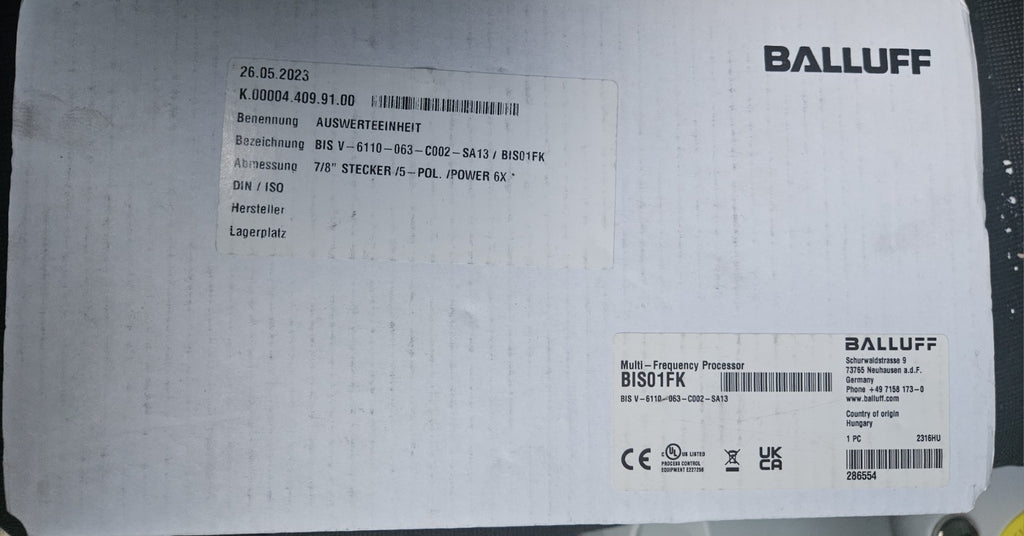 Balluff BIS01FK Multifrequenz Auswerteeinheit BIS V-6110-063-C002-SA13 Neu/ovp