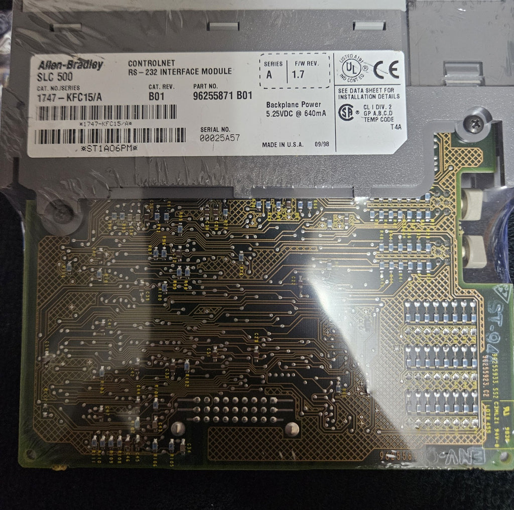 Allen-Bradley 1747-KFC15/A SLC 500 ControlNet RS-232 Interface Module, new unuse
