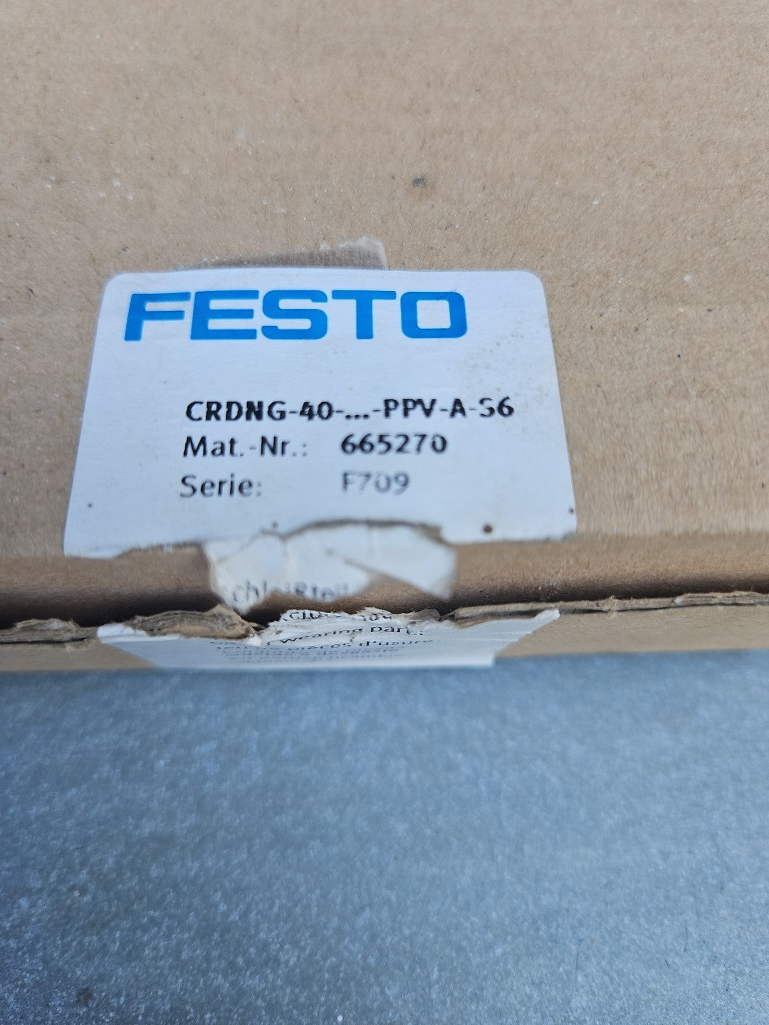 Festo Wartung Set Verschleissteilsatz CRDNG- 40-PPV-AS6, 665270Reparaturset Neu