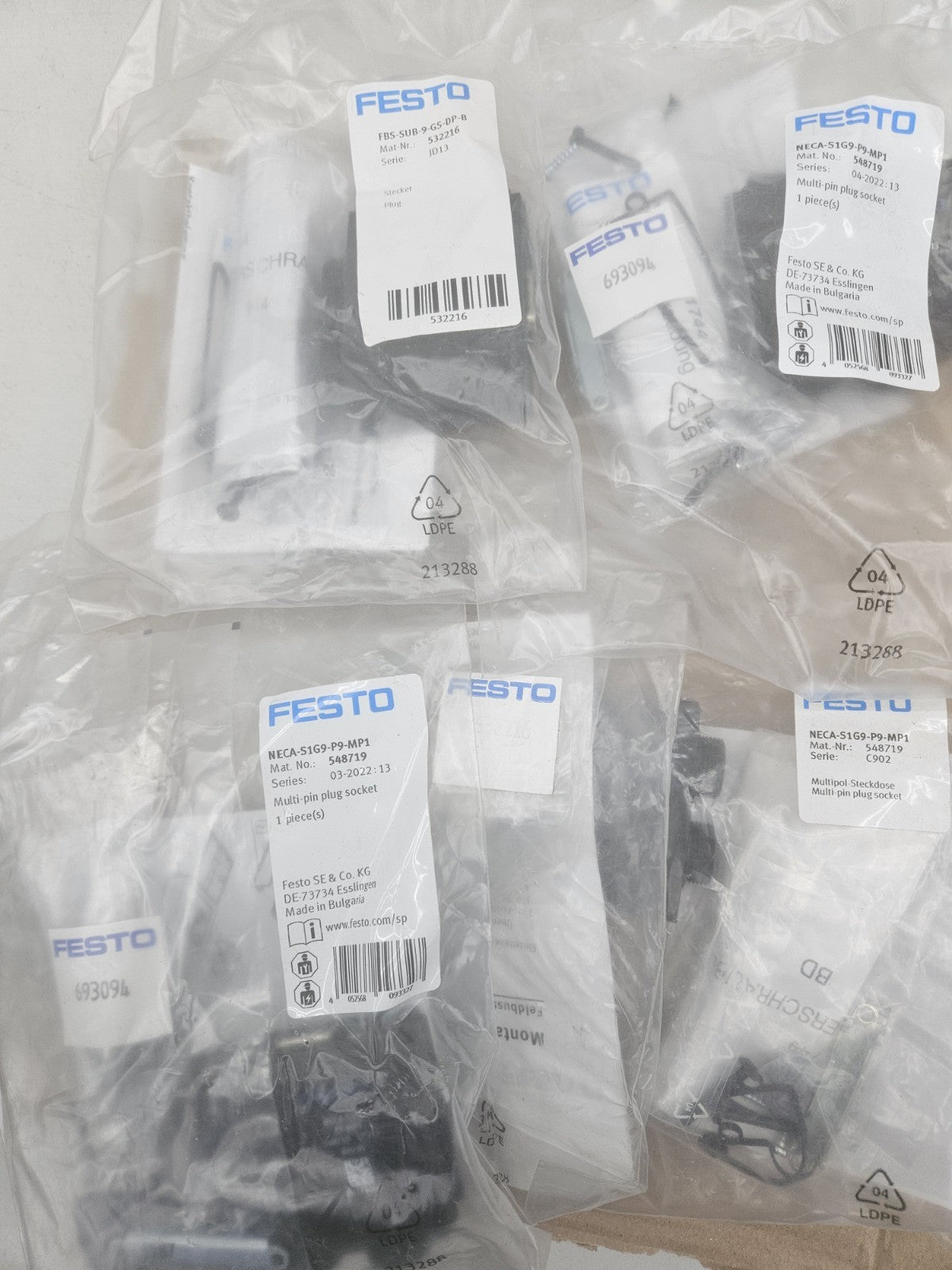 Festo 548719 Multipol-Steckdose Typ NECA-S1G9-P9-MP1 New/sealed, Neu/ovp