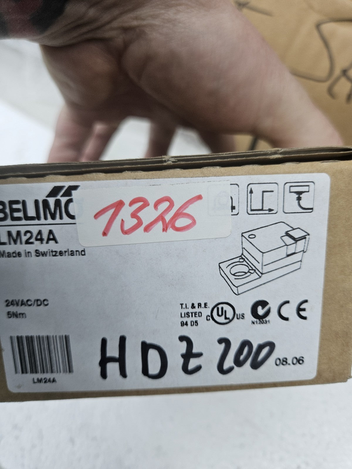 BELIMO LM24A Drosselklappenantrieb Drehantrieb 5 Nm  AC/DC 24 V, Neu/ovp, New
