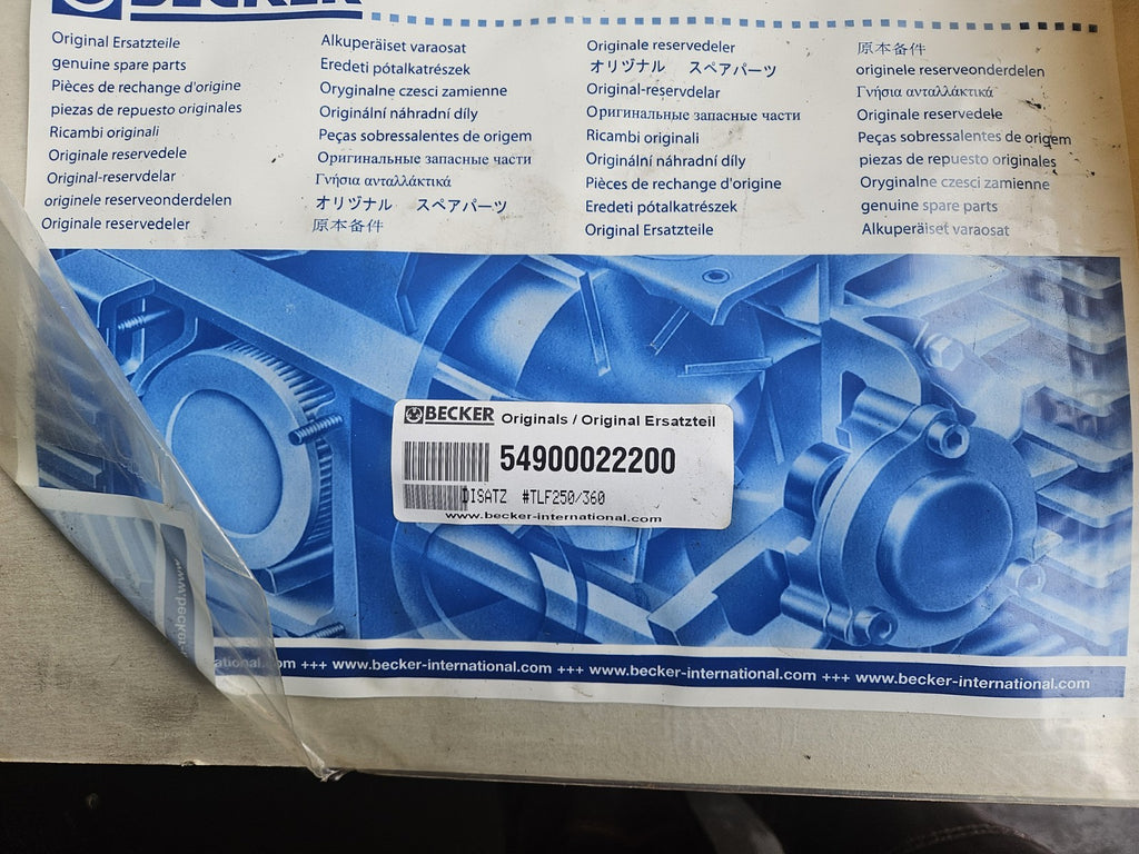 Org.Dichtungssatz Becker 54900022200 Gasket Set DTLF, TLF, VTLF, VXLF neu/ovp