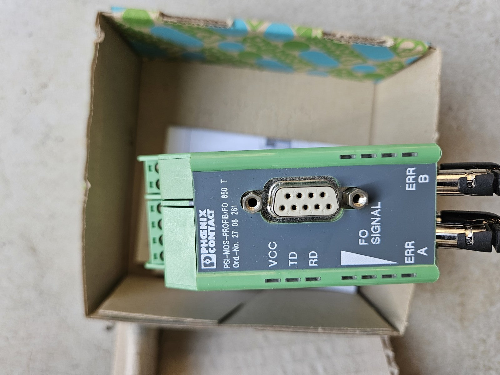 1 x PHOENIX-CONTACT PSI-MOS-PROFIB/FO-850-T ID 2708261 LWL-UMSETZER Neu/ovp NOS