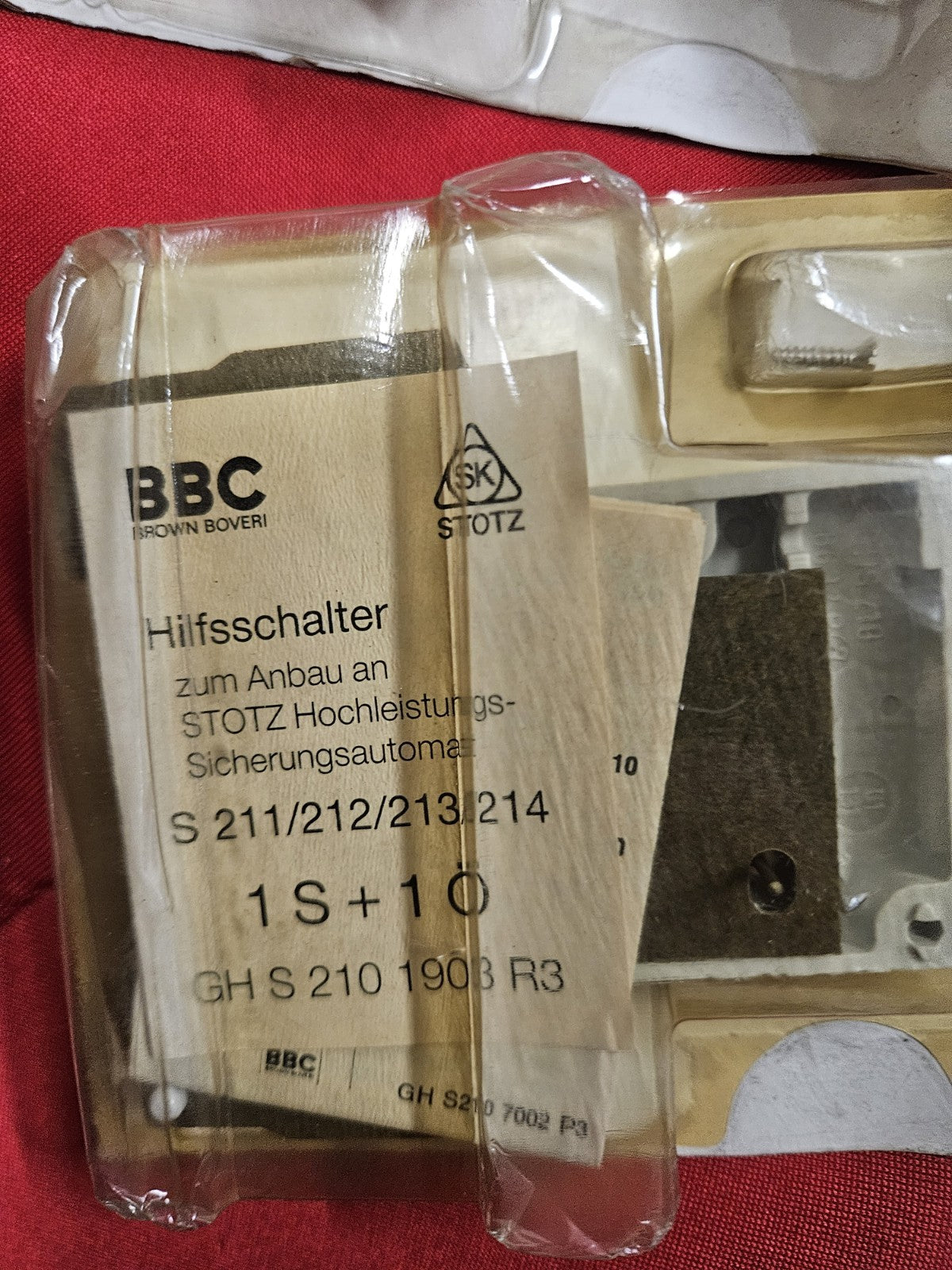 ABB/BBC  Hilfsschalter GH S 210 1903 R3, 1S+1Ö,1GHS2101903R3 neu/ovp, New In Box