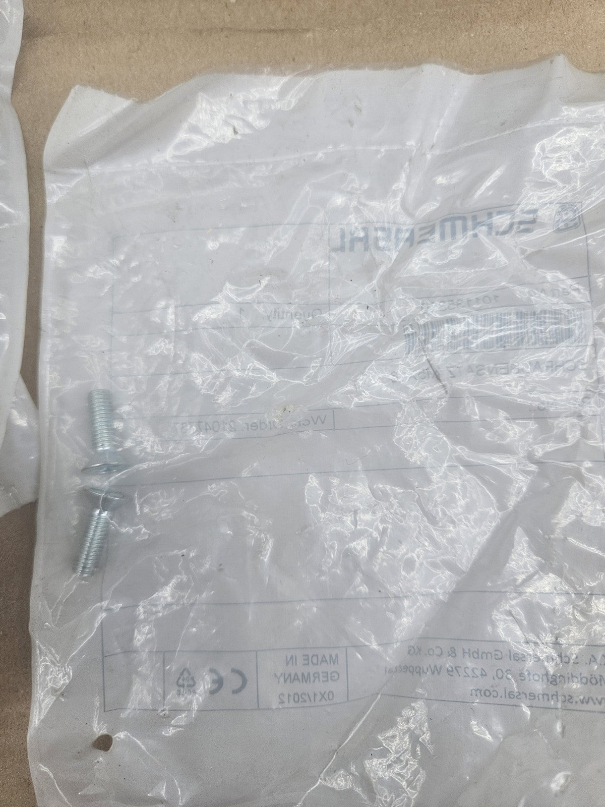 Schmersal 101135338 Replacement Schraubensatz M5x12, Neu/ovp Sealed New