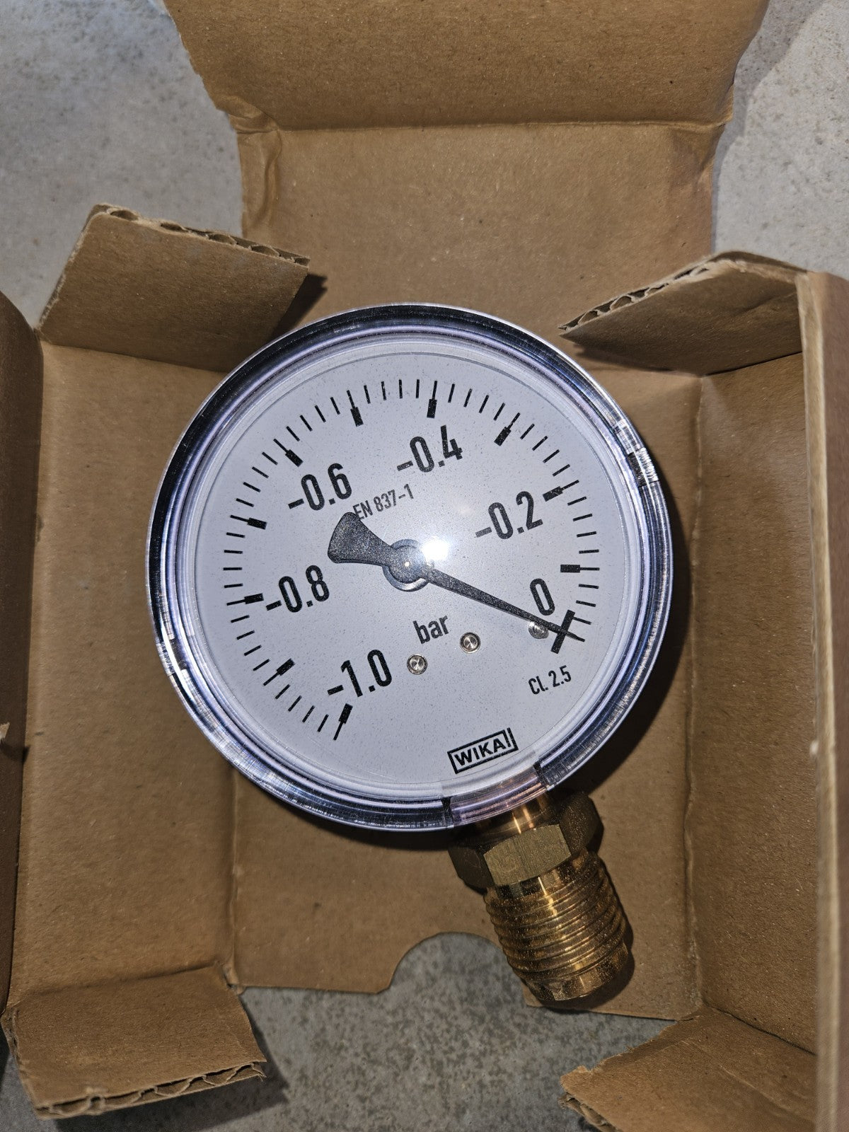 WIKA Vakuummeter 111.10.080/ -1,0 bar Unterdruck G1/2B Neu/ovp 9022252