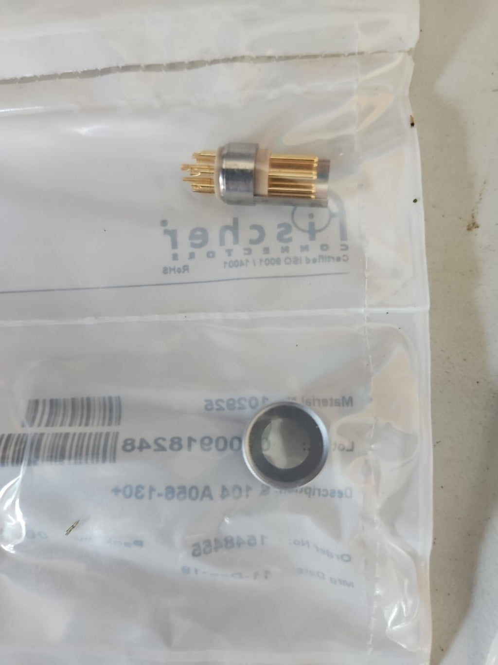 FISCHER CONNECTORS S104A056-130+ 102925 New In Box, Neu