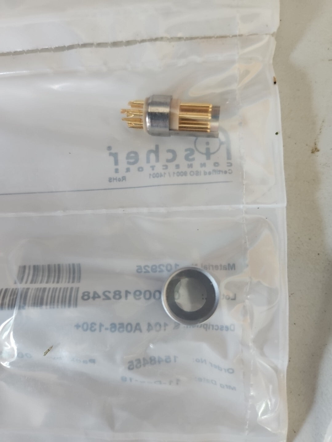FISCHER CONNECTORS S104A056-130+ 102925 New In Box, Neu
