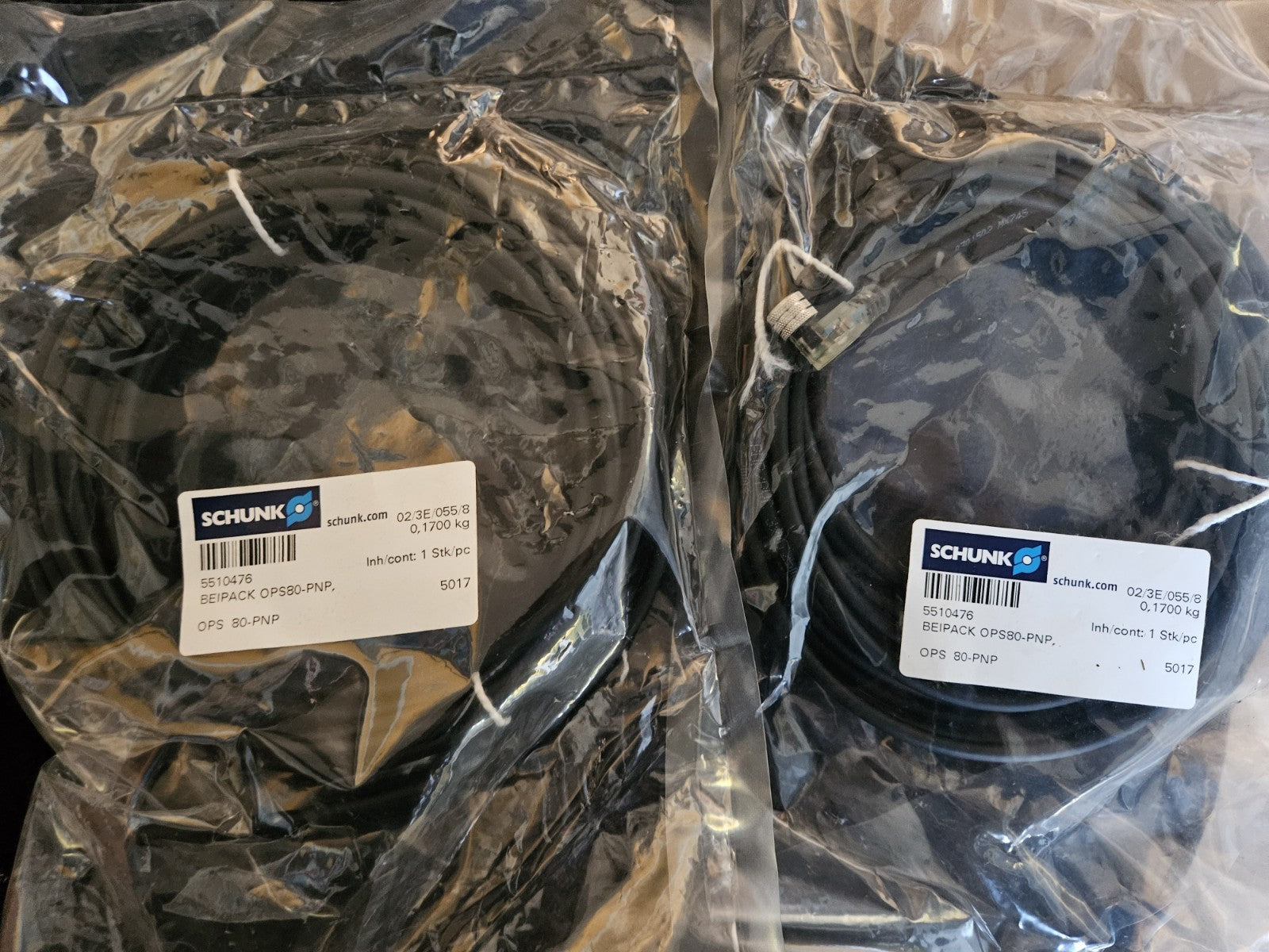 Schunk 5510476 Beipack Zubehör für OPS80-PNP, Sensor, Kabel, Anschluss New NEU