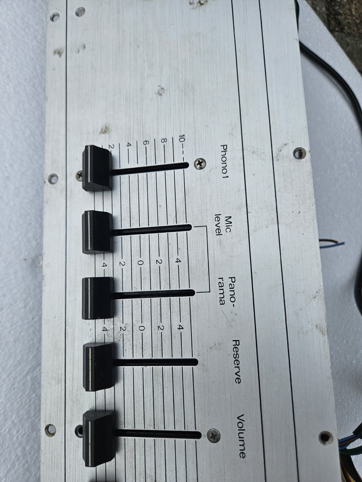 Rare Wifona Disco-Center Mixing-Console Spare Part Faceplate Vintage Audio Desk