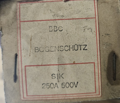 ABB/BBC Bogenschütz NH-Sicherung, fuse, SiK250A/500V, Neu/ovp Unused 