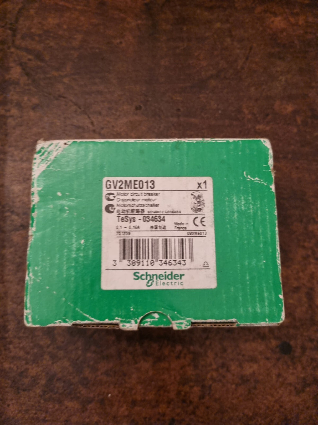 Schneider GV2ME01C 0.1-0.16A Tesys 035634 Motor Circuit breaker new in box