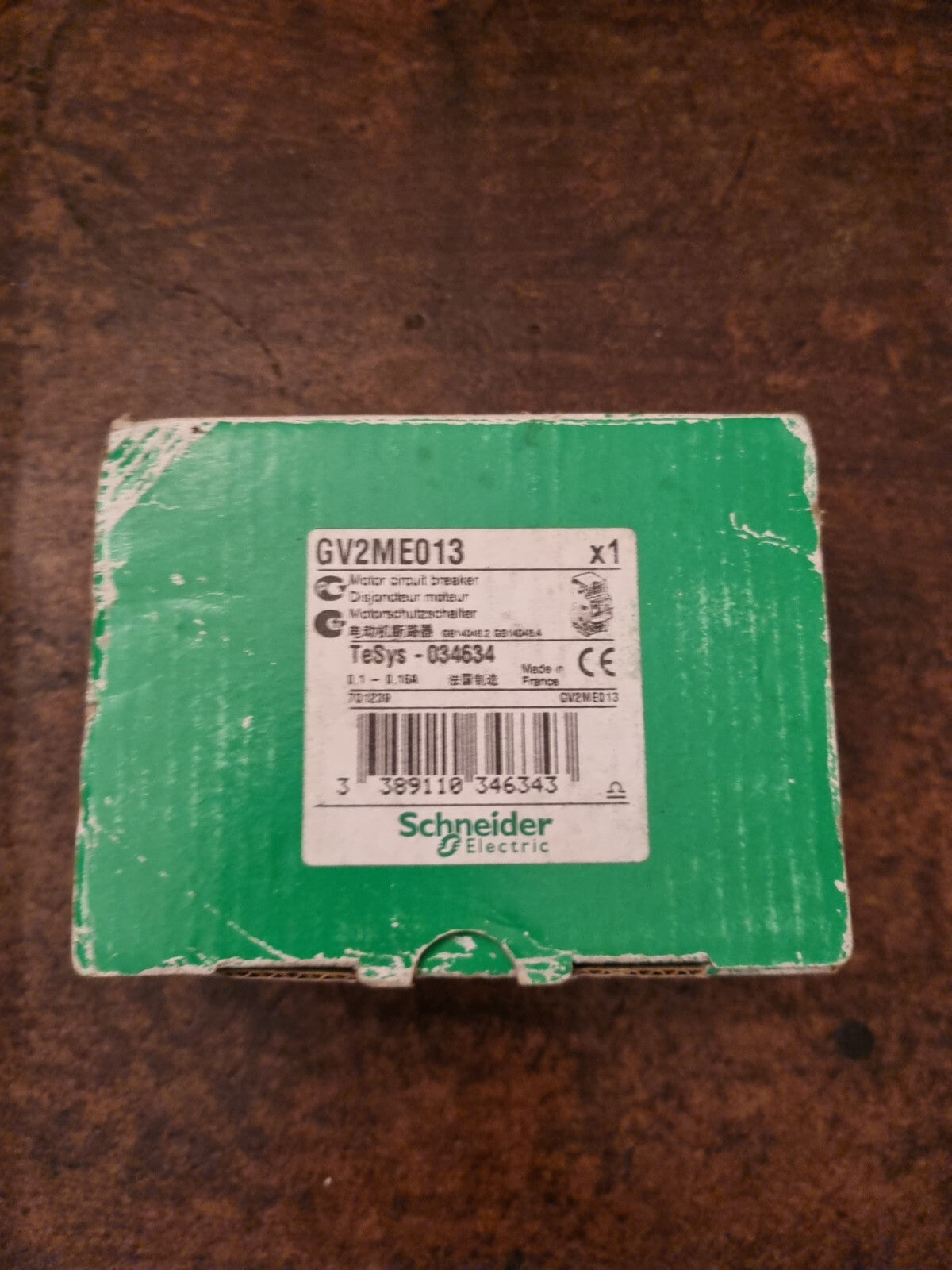 Schneider GV2ME01C 0.1-0.16A Tesys 035634 Motor Circuit breaker new in box