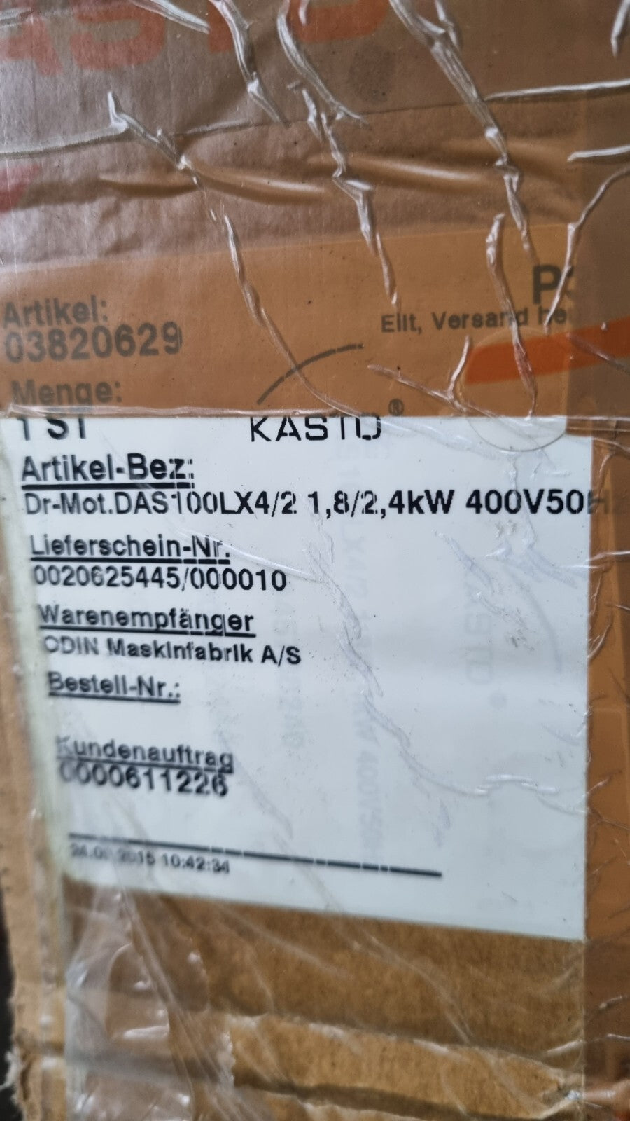 Bügelsäge Sägemaschine Metallkappsäge KASTO EMGR MOTOR DAS100LX-4/2-L1AA neu
