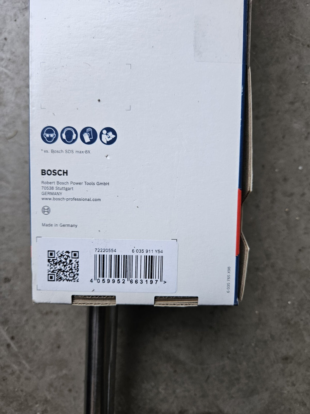 BOSCH Absaugbohrer-Set SDS EXPERT CLEAN max-8X 22x400x650mm, inkl. Absaugadapter