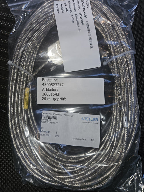 20m Kistler 18031543KSM18030213-20 Kabel Datenleitung Datenkabel Neu/ovp, NEW