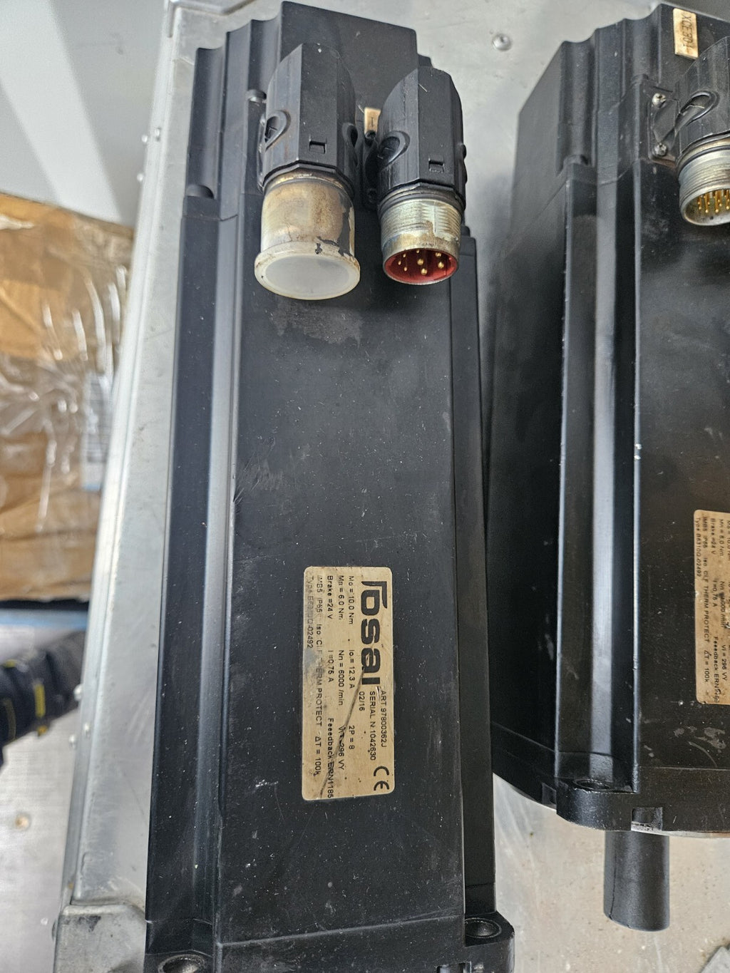 OSAI Servomotor B6310Q-02492, 97800362J, Used, Fully Working, Worldwide Shipp.