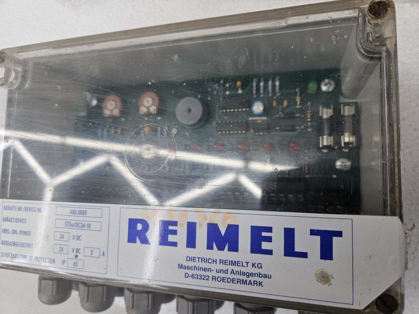 REIMELT Anlagenbau STGa/DC24-10, 488,0880 24V +/-5 V Steuerung, PROCESSOR used