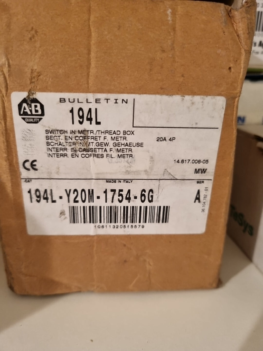 Neu! Allen Bradley 194L-Y20M-1754-6G, brandnew, neu switch schalter automation