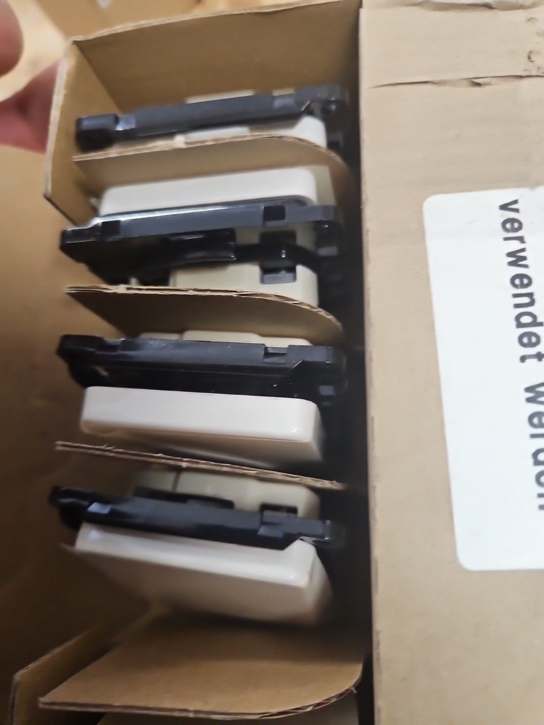 10 x Peha D 711.02 Ausschalter 10A 250V 1-polig COMPACTA reinweiß Neu/ovp