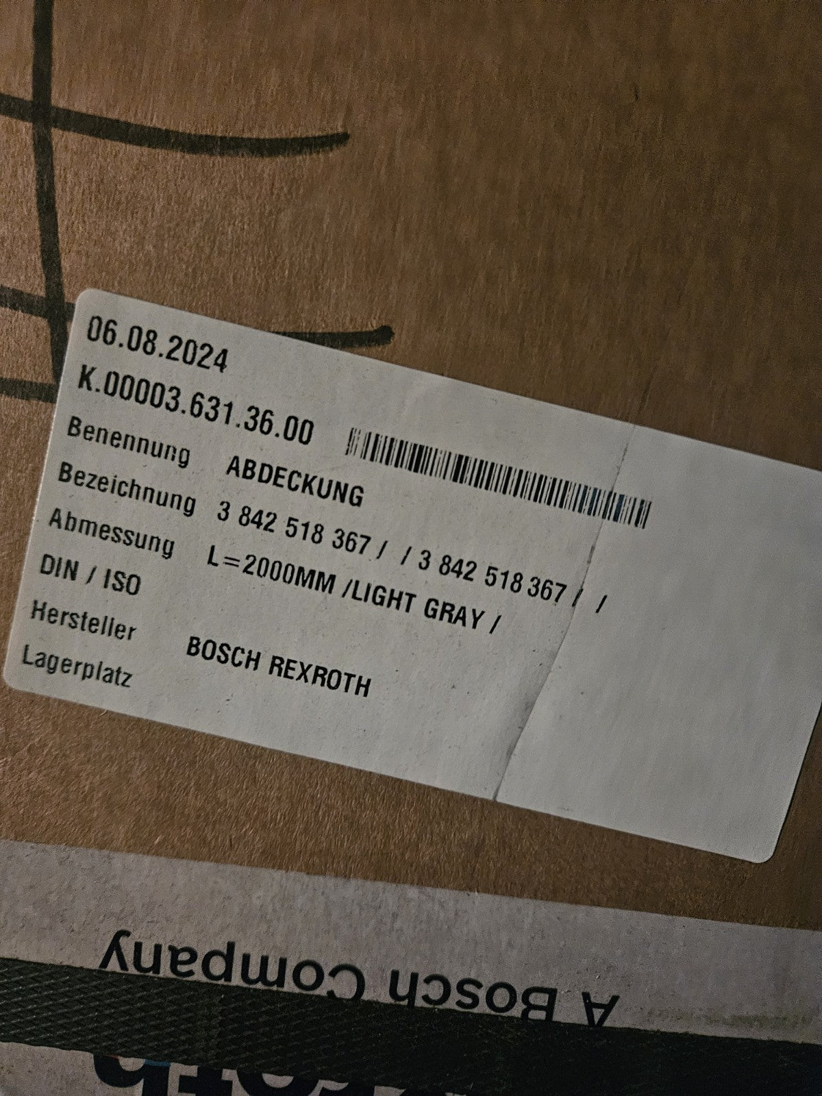 Bosch REXROTH R3842518367  Abdeckprofil 10mm Nut  Kunststoff 2m für Alu Profil