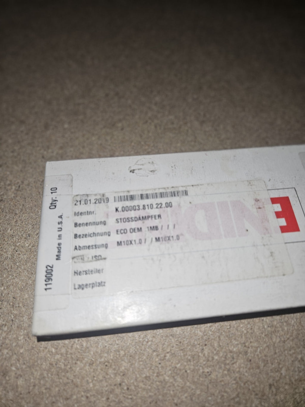 Enidine BM21779 Stoßdämpfer Dämpfer Shock Absorber Eco OEM 1.0MB, Platinum NEU