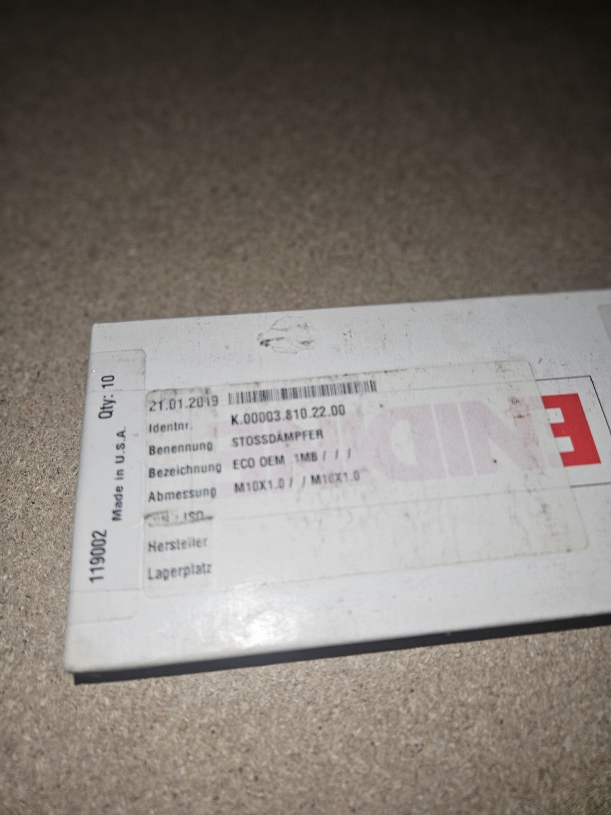 Enidine BM21779 Stoßdämpfer Dämpfer Shock Absorber Eco OEM 1.0MB, Platinum NEU