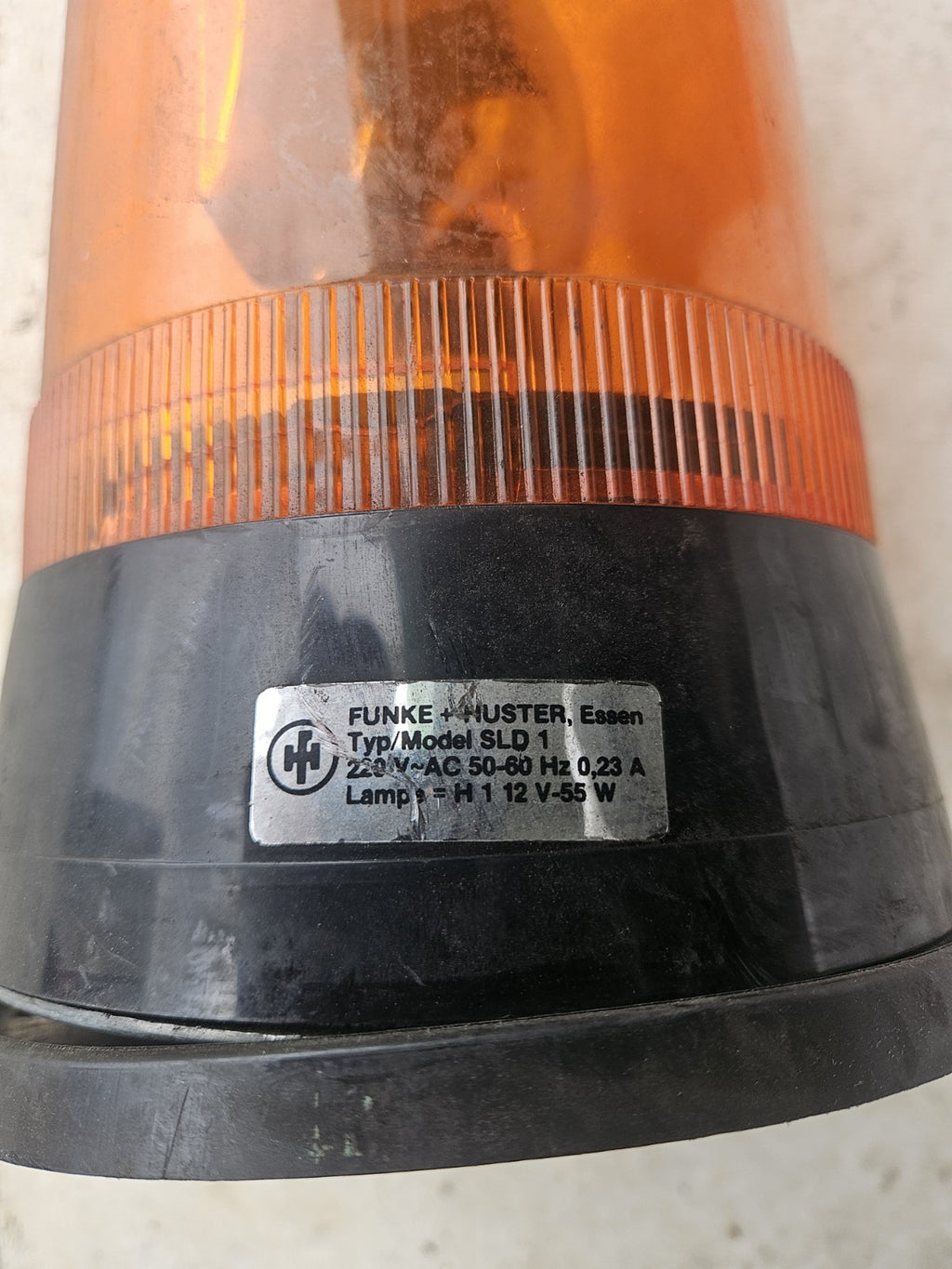 Funke + Huster SLD1, Drehspiegelleuchte 22200403,220V, 55W Used, Fully Working