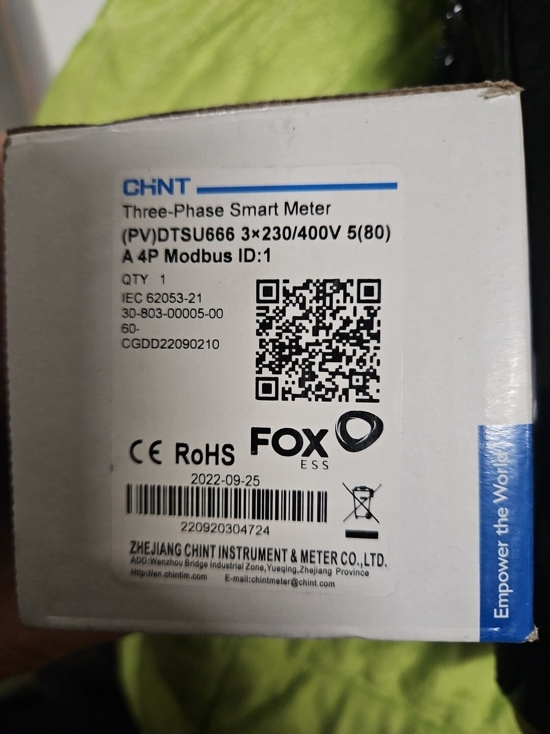 Chint G DTSU666 3×230/400V 5(80)A 4P Modbus Drehstromzähler digital, Neu/ovp