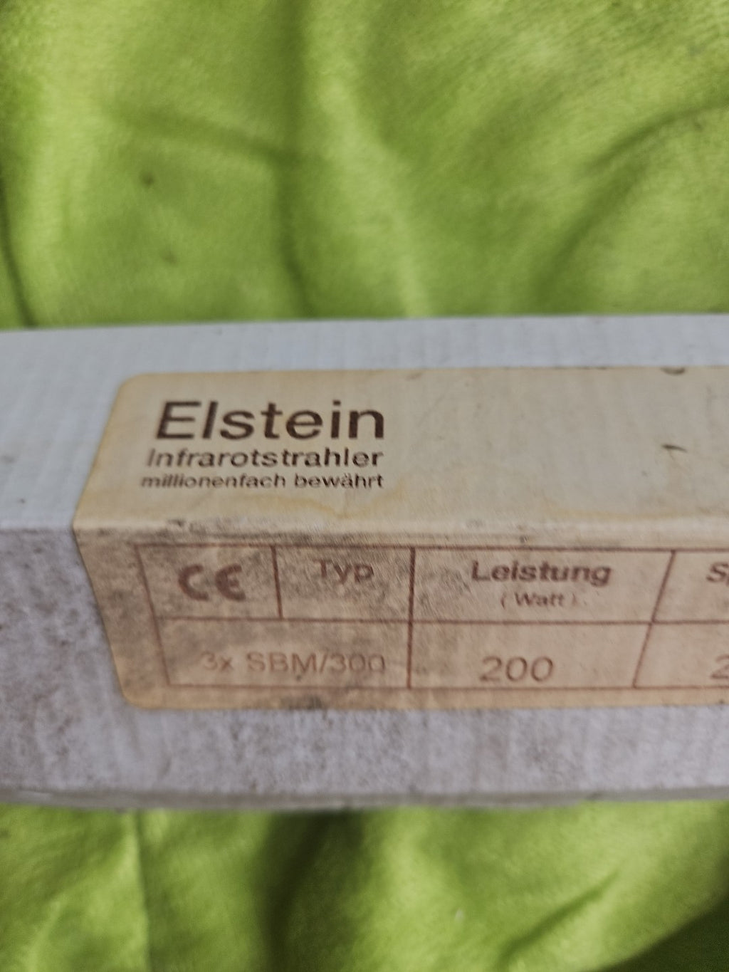 1 x Neu Unused ELSTEIN heating tubeplate SBM/300 230V 200W 600°Cmax New Stock