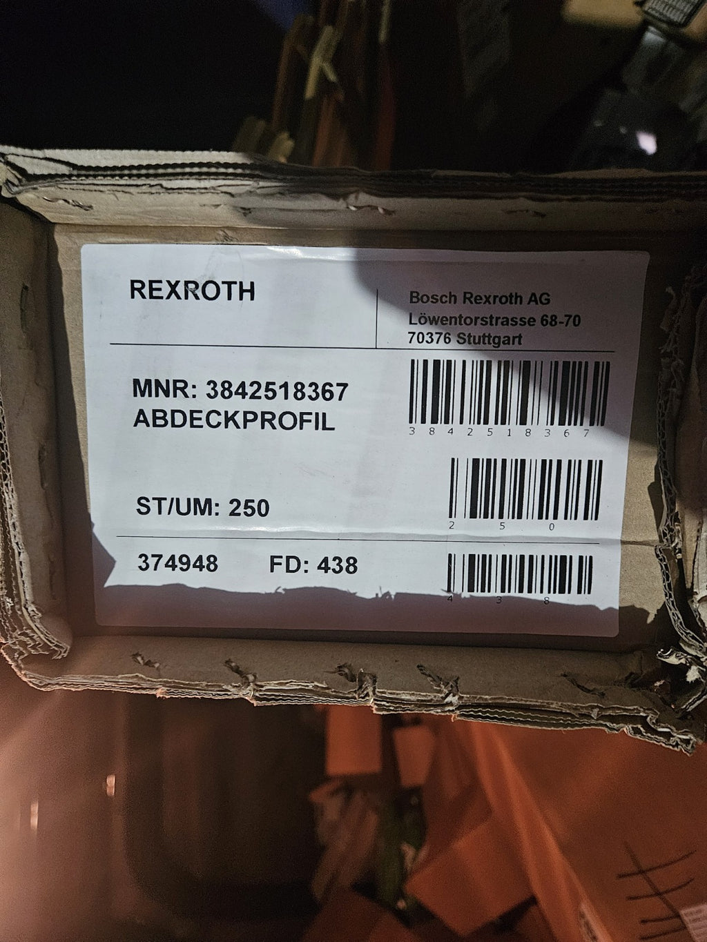 Bosch REXROTH R3842518367  Abdeckprofil 10mm Nut  Kunststoff 2m für Alu Profil