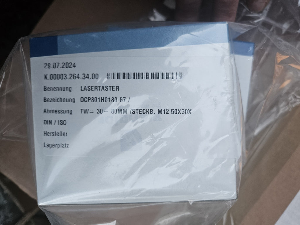 Wenglor Laserdistanzsensor | OCP801H0180, 2624R/D/1339499, Neu/ovp, New Sealed