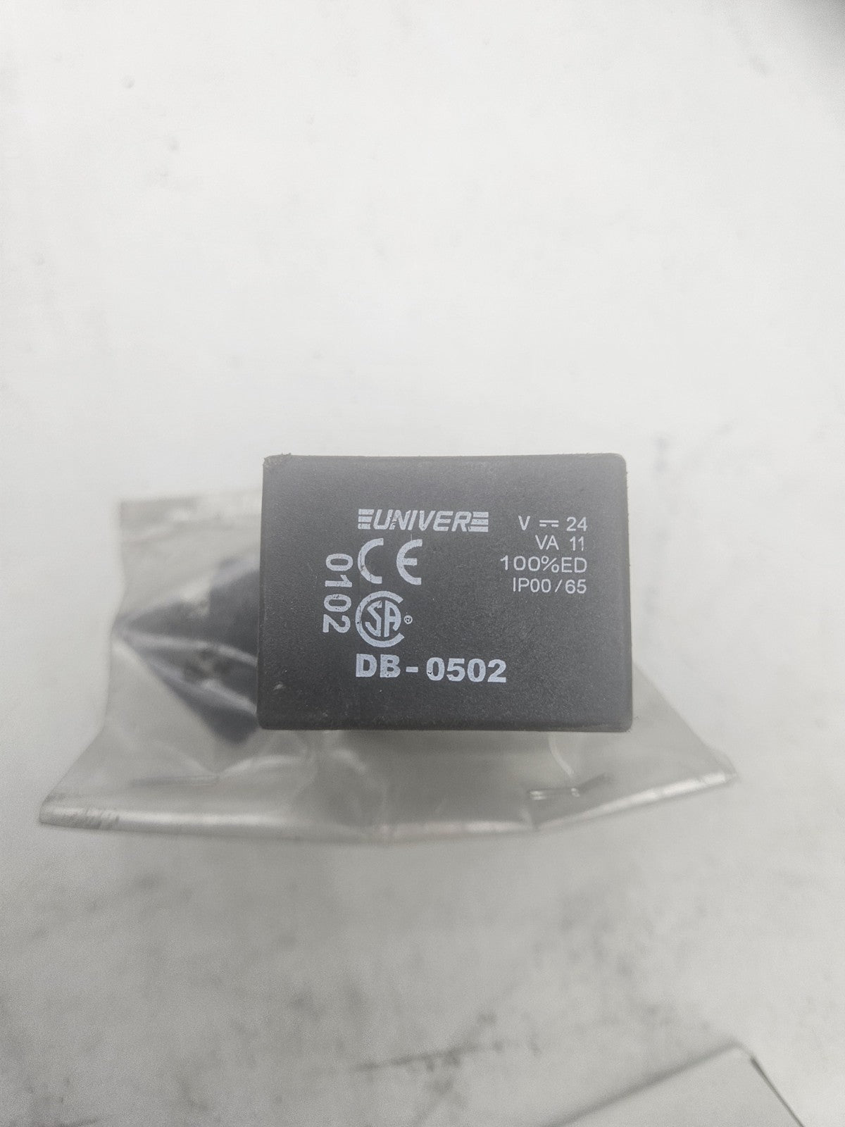 BOBINE SOLENOIDE QUADRATE UNIVER DB-0502 U2 24V CC - COIL U2 24V DC, New Neu