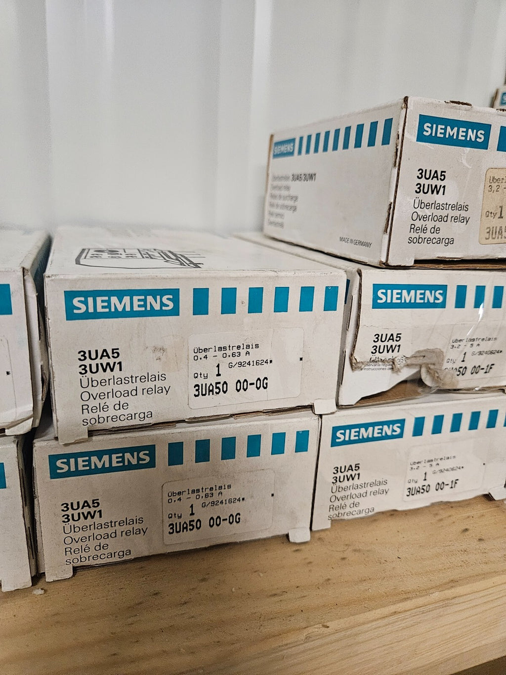 Siemens 3UA59 00-Thermal Delayed Overload Relays new in box, different types neu
